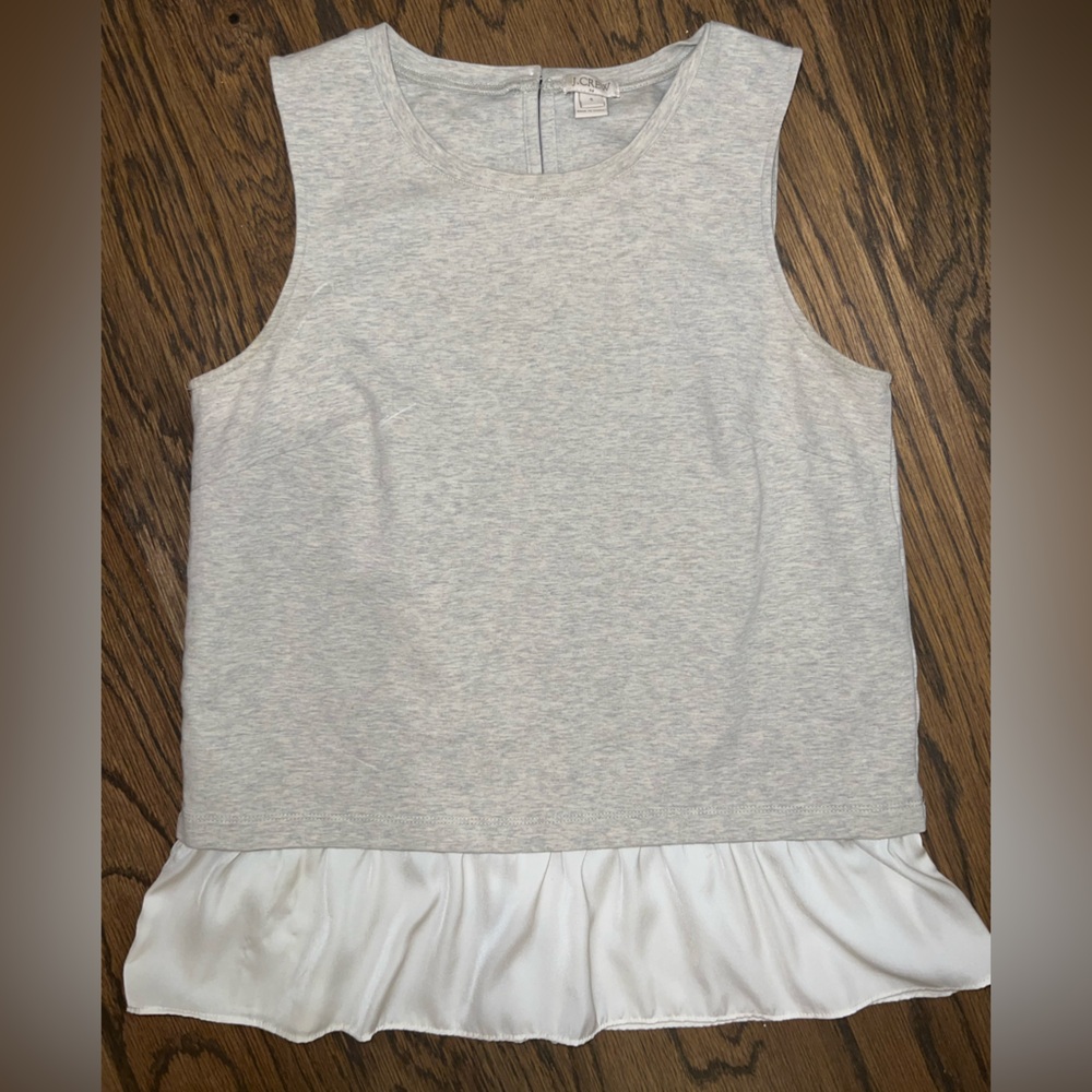J.Crew cotton‎ and silk top